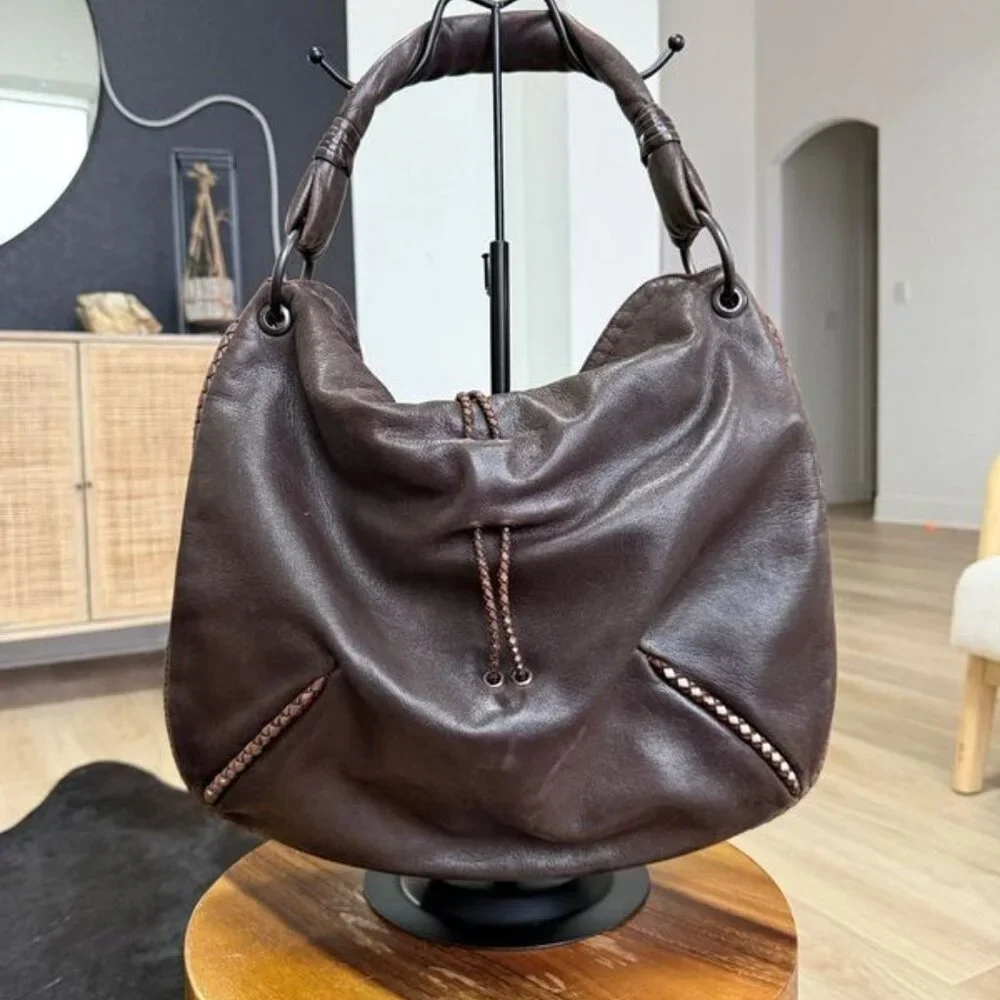 Brown Bottega Veneta Nappa Leather Hobo Bag